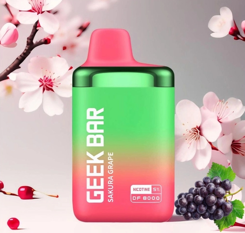 Geek Bar DF8000 Vape - uva sakura: Un’esplosione di gusto e stile per i vaper italiani